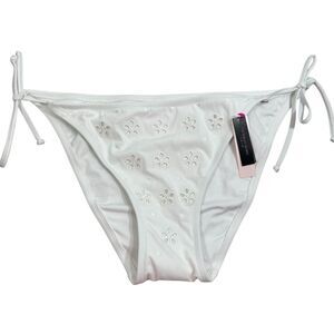 NWT VICTORIA’S SECRET EYELET‎ SIDE TIE BIKINI SWIMSUIT BOTTOM  XXL